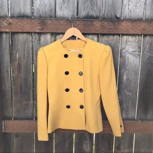 Vintage Kasper ASL Blazer (Mustard Yellow)
